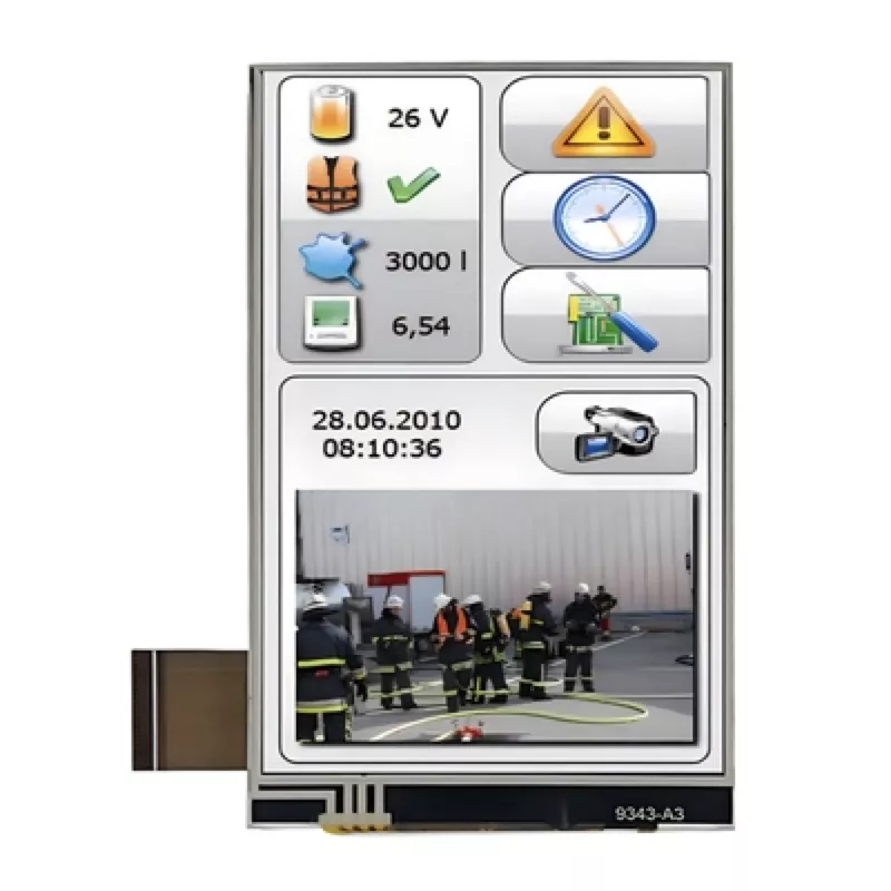 3.97 '' 480x800 Modúl TFT TFT Resistive IPS